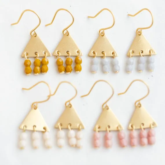 Colorful Geometric Earrings- WS