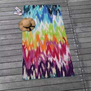 Colorful Motifs Bath Towel