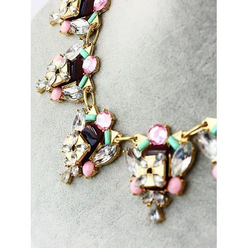 Colorful Rhinestone Bohemia Necklace