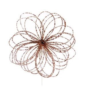 Copper Beaded Flower