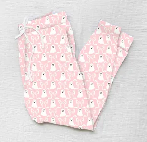 Creepy Cute Boos & Bows - Women's Bamboo Lounge Joggers