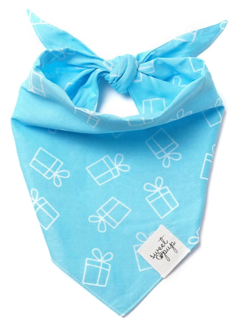 Dog Bandana - Dog Birthday Bandana Dog Prezzie Blue