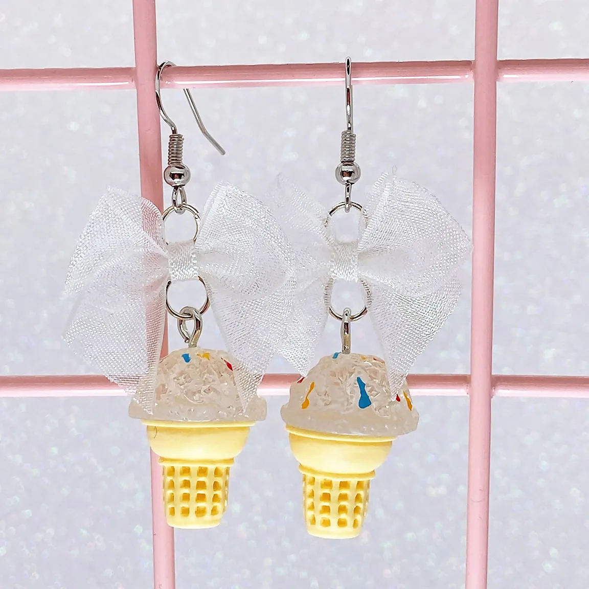 Dreamy Creamy Cake Cone Earrings (6 Colors)