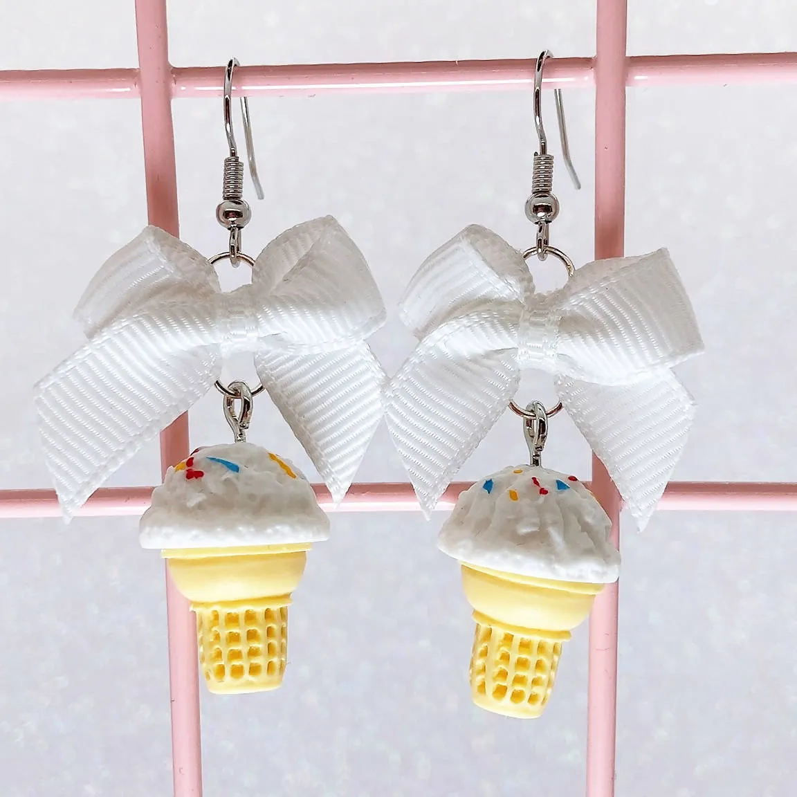 Dreamy Creamy Cake Cone Earrings (6 Colors)