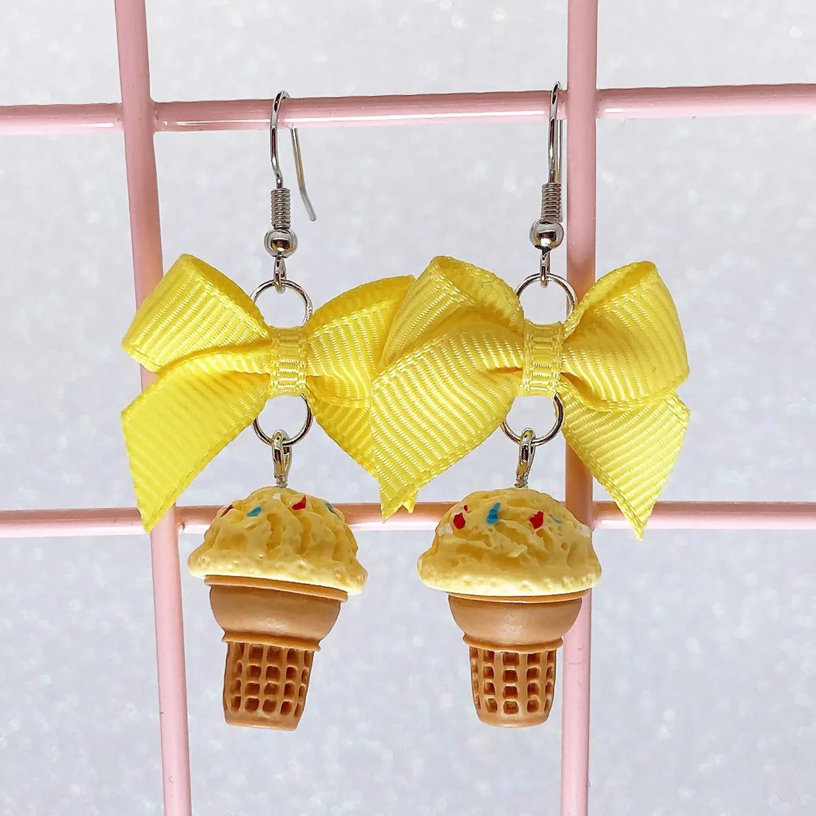 Dreamy Creamy Cake Cone Earrings (6 Colors)