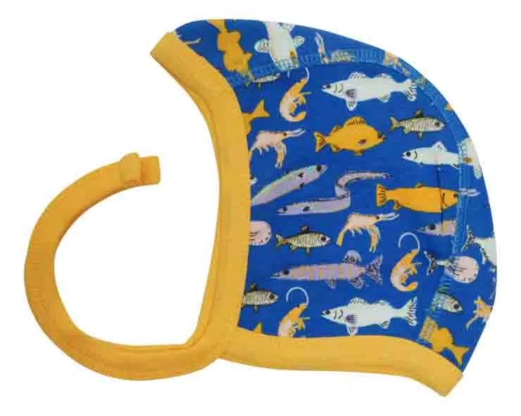 DUNS Helmet Hat Bonnet - Fish Blue