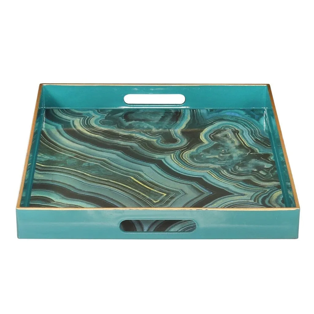 Effra Trays Blue Marbled Look