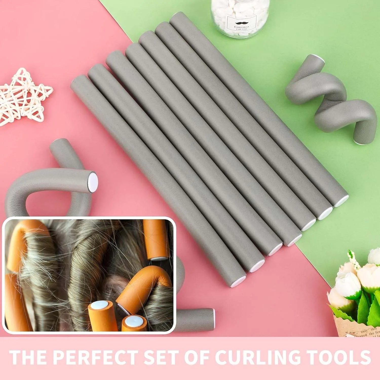 Flexible Curling Rods Set 40 Pieces