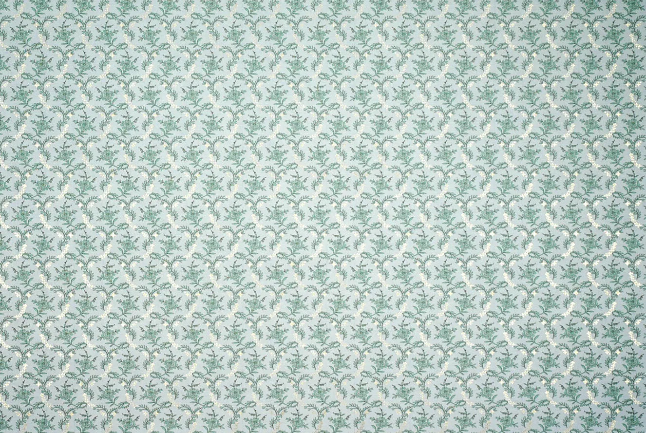 Florentine Print Flower Circle Celadon