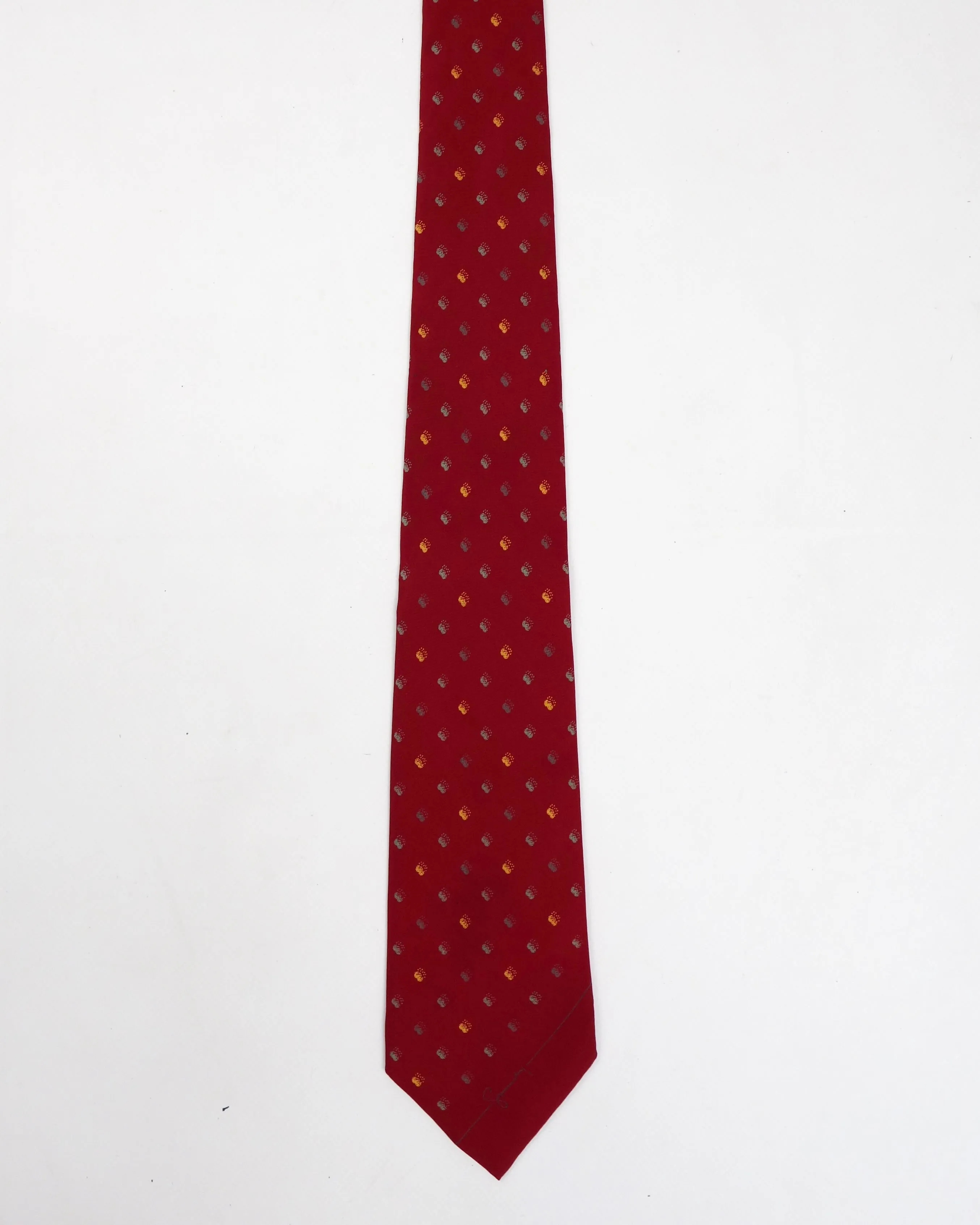 Givenchy Gentleman Dots Pattern Silk Tie 1990's