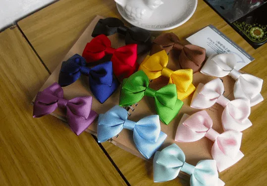 Grosgrain Bow Hair Clip (12 Colors)