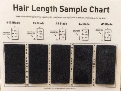 Hair length Chart