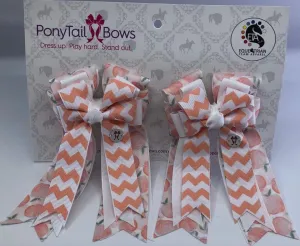 Just Peachy 🍑 PonyTail Bows