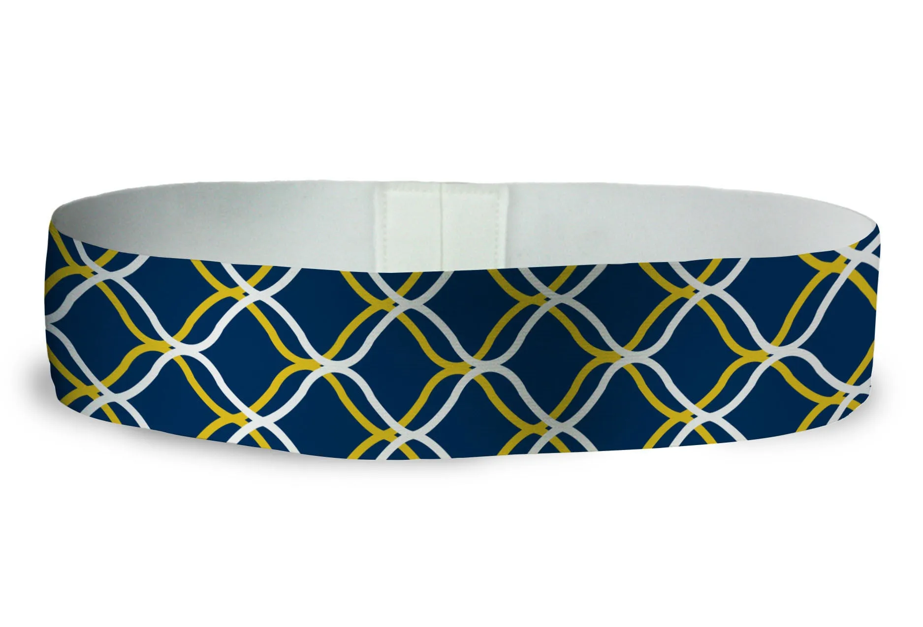 Loopty Loop Lattice Navy Gold