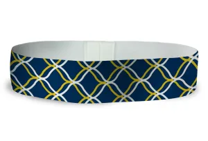 Loopty Loop Lattice Navy Gold