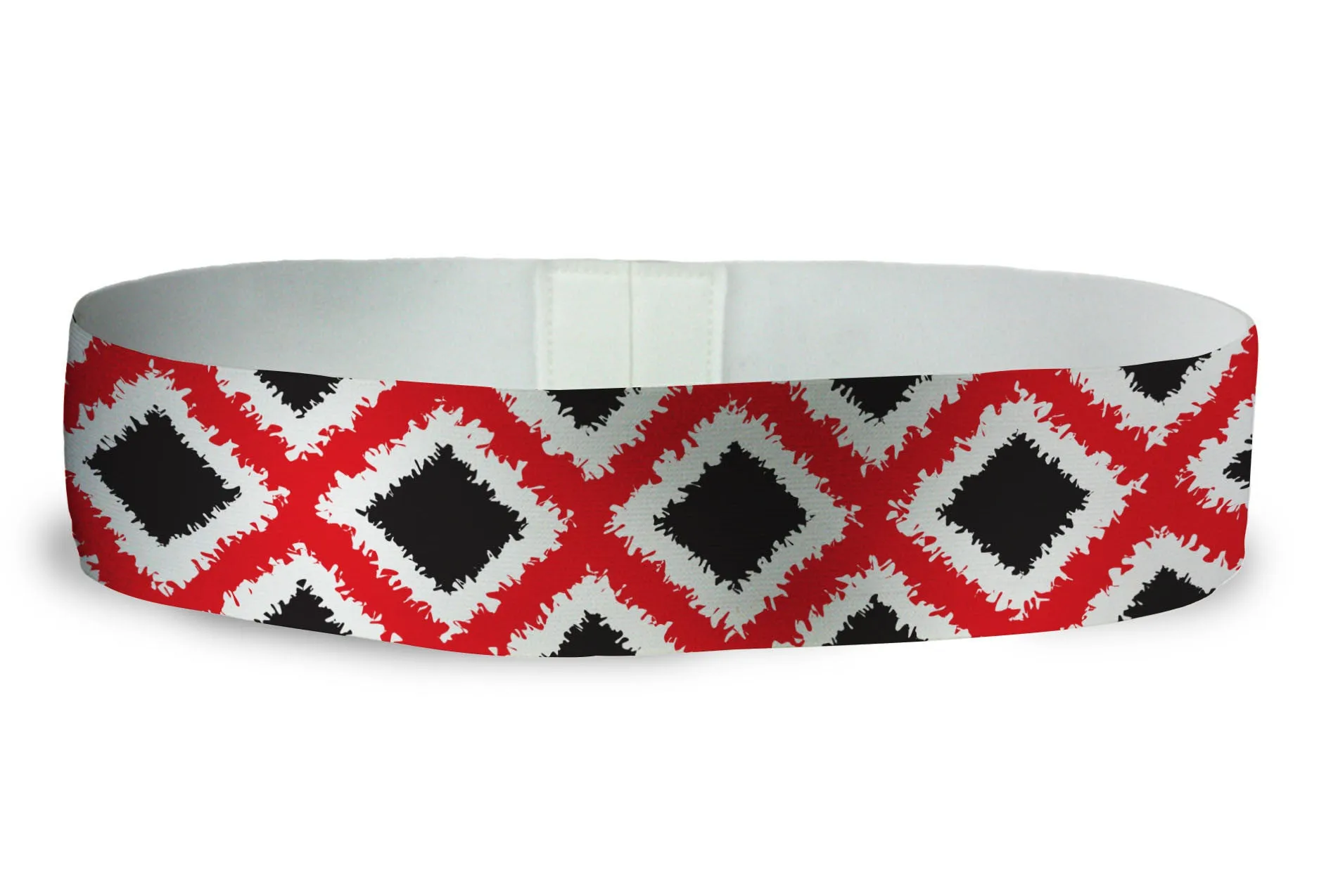 Loopty Loop Tribal Diamonds Red Black