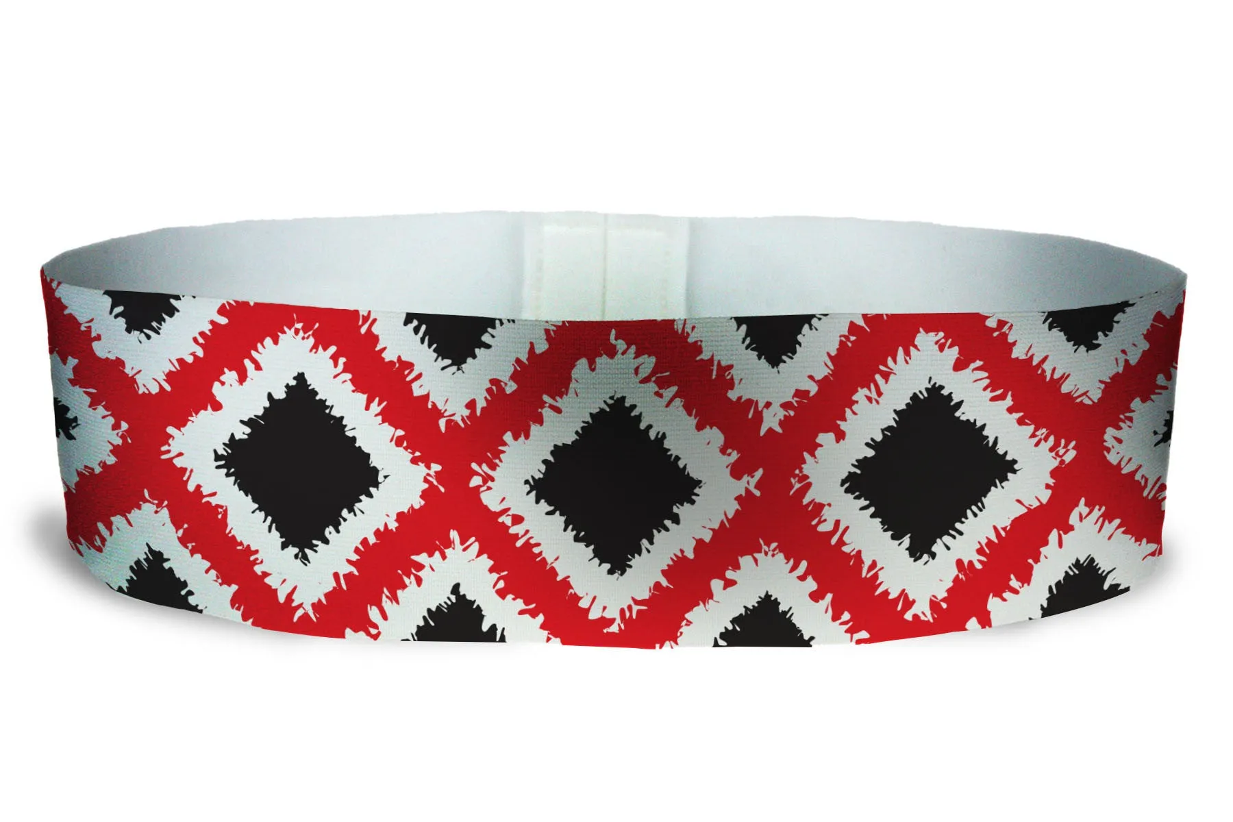 Loopty Loop Tribal Diamonds Red Black