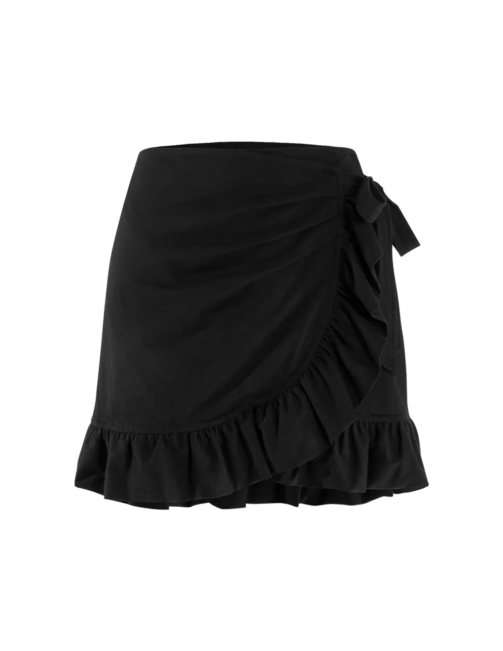 Mark Fast Charlotte Black Ruffle At The Bottom Skirt