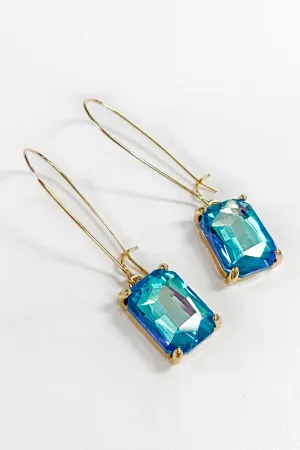 Modern Love Earrings - Blue Topaz