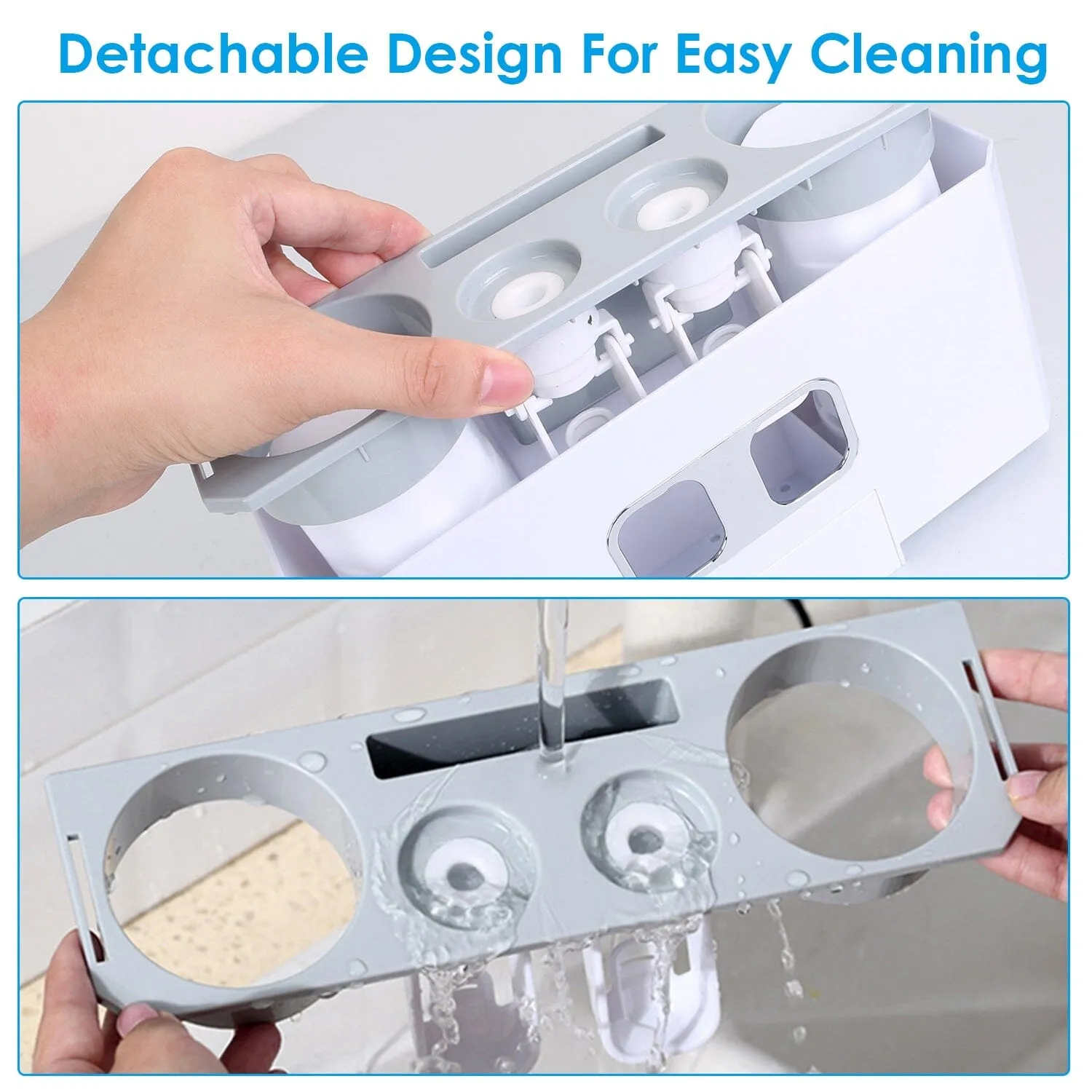 Multifunctional Wall Mount Toothbrush Organizer