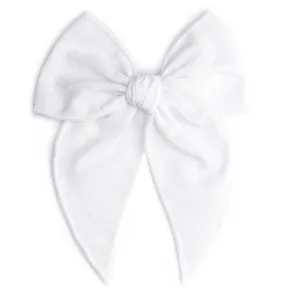 Party Girl Bow - White