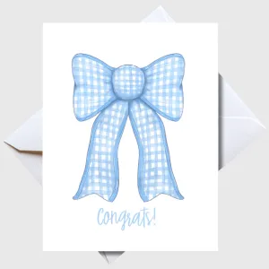 "Congrats!" Baby Boy/Girl Greeting Card