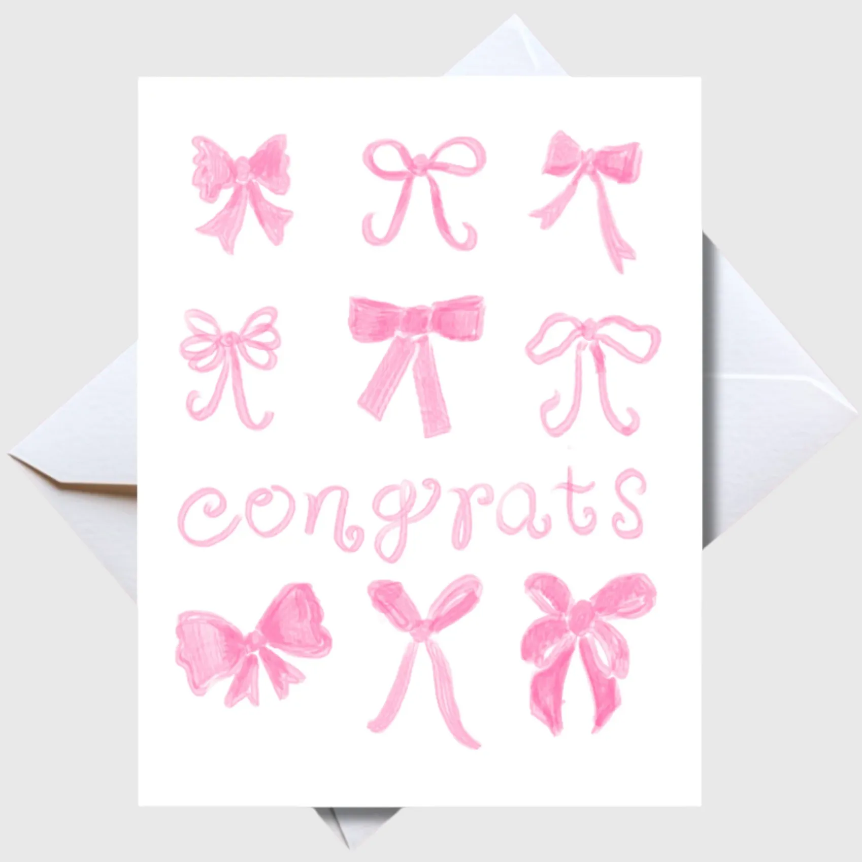 "Congrats!" Baby Boy/Girl Greeting Card