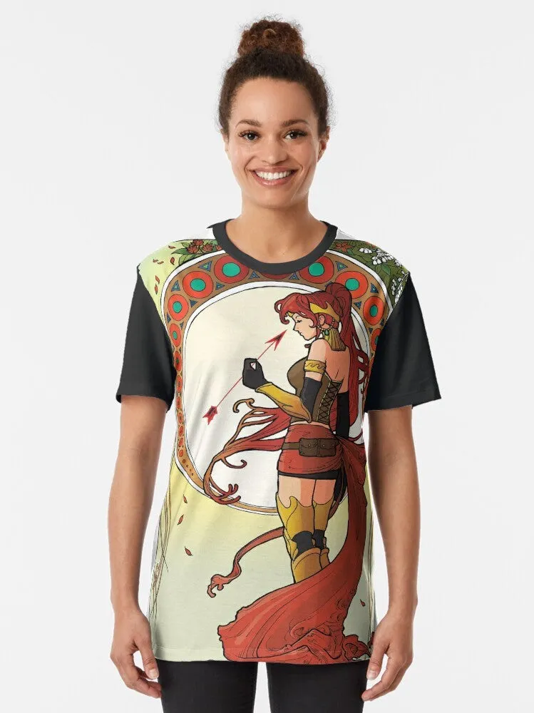 "Destiny Graphic T-Shirt Featuring Pyrrha from RWBY"