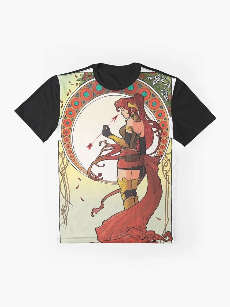 "Destiny Graphic T-Shirt Featuring Pyrrha from RWBY"