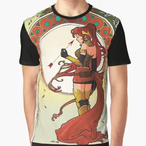 "Destiny Graphic T-Shirt Featuring Pyrrha from RWBY"