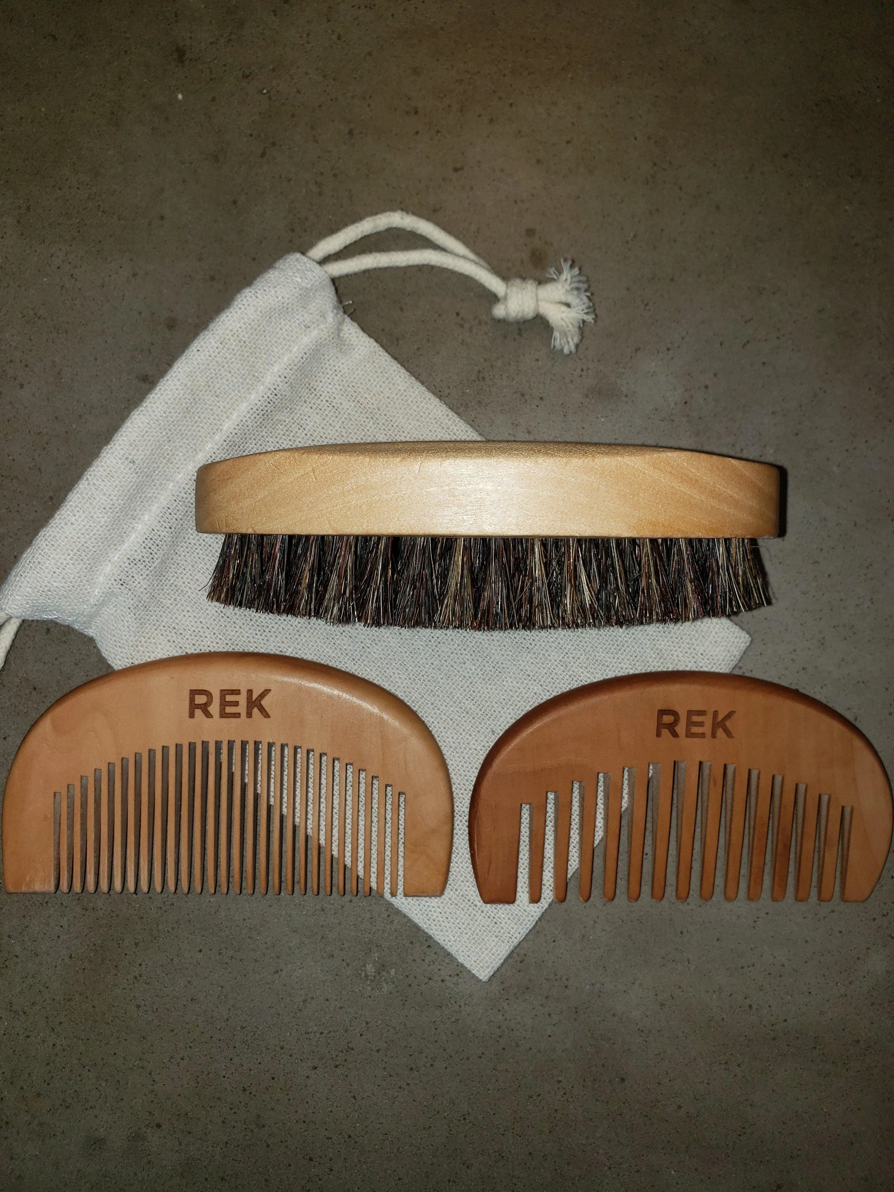 REK Beard Brush and Comb Kit | REK Cosmetics