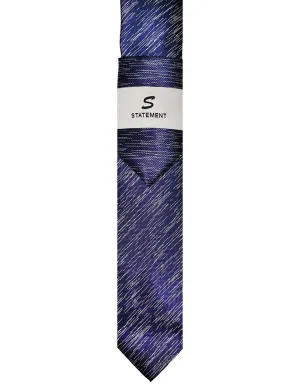 SAPPHIRE PATTERN 2 PC TIE & HANKIE SET