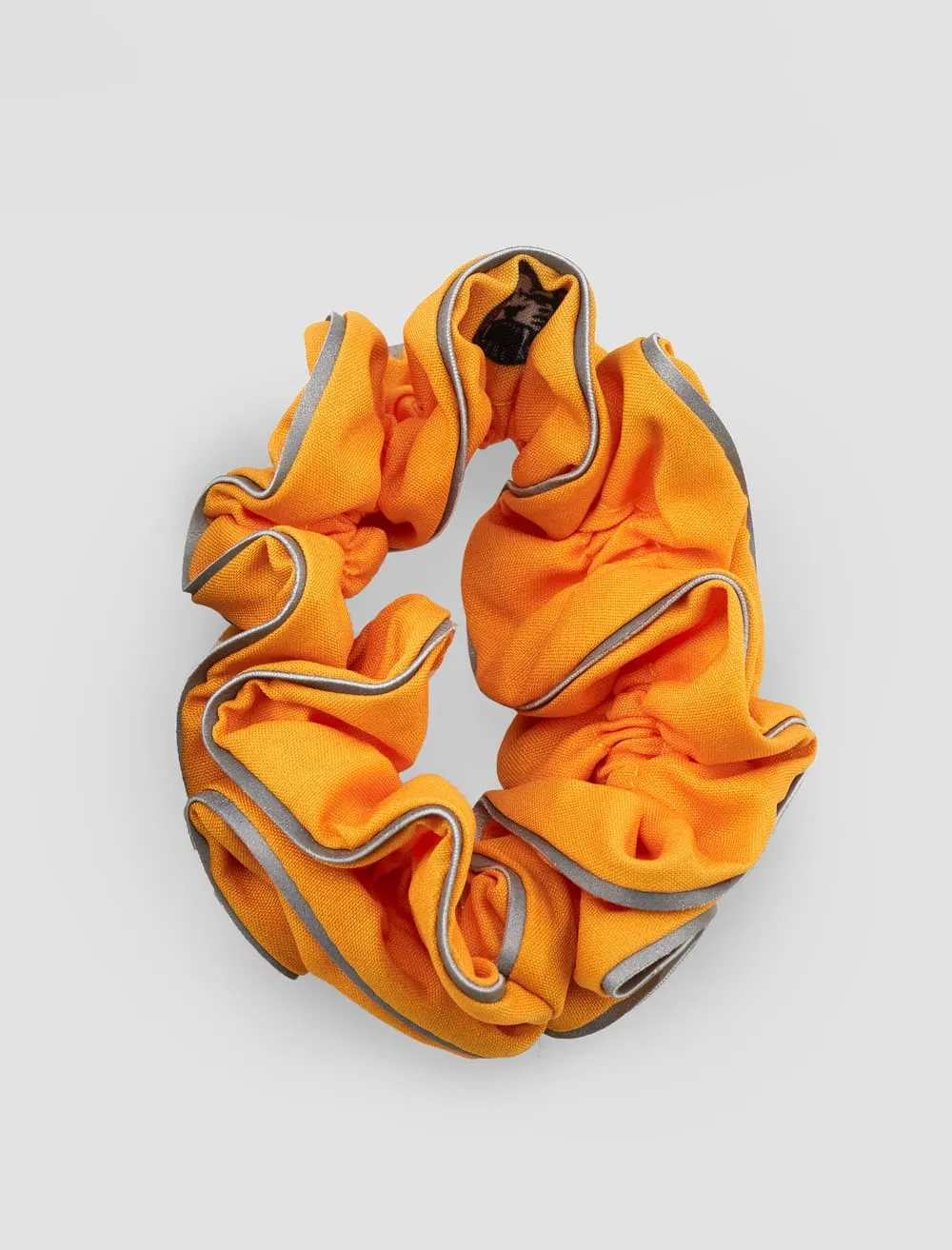 Scrunchie 2 Pk Gold & Gold Tiger Print