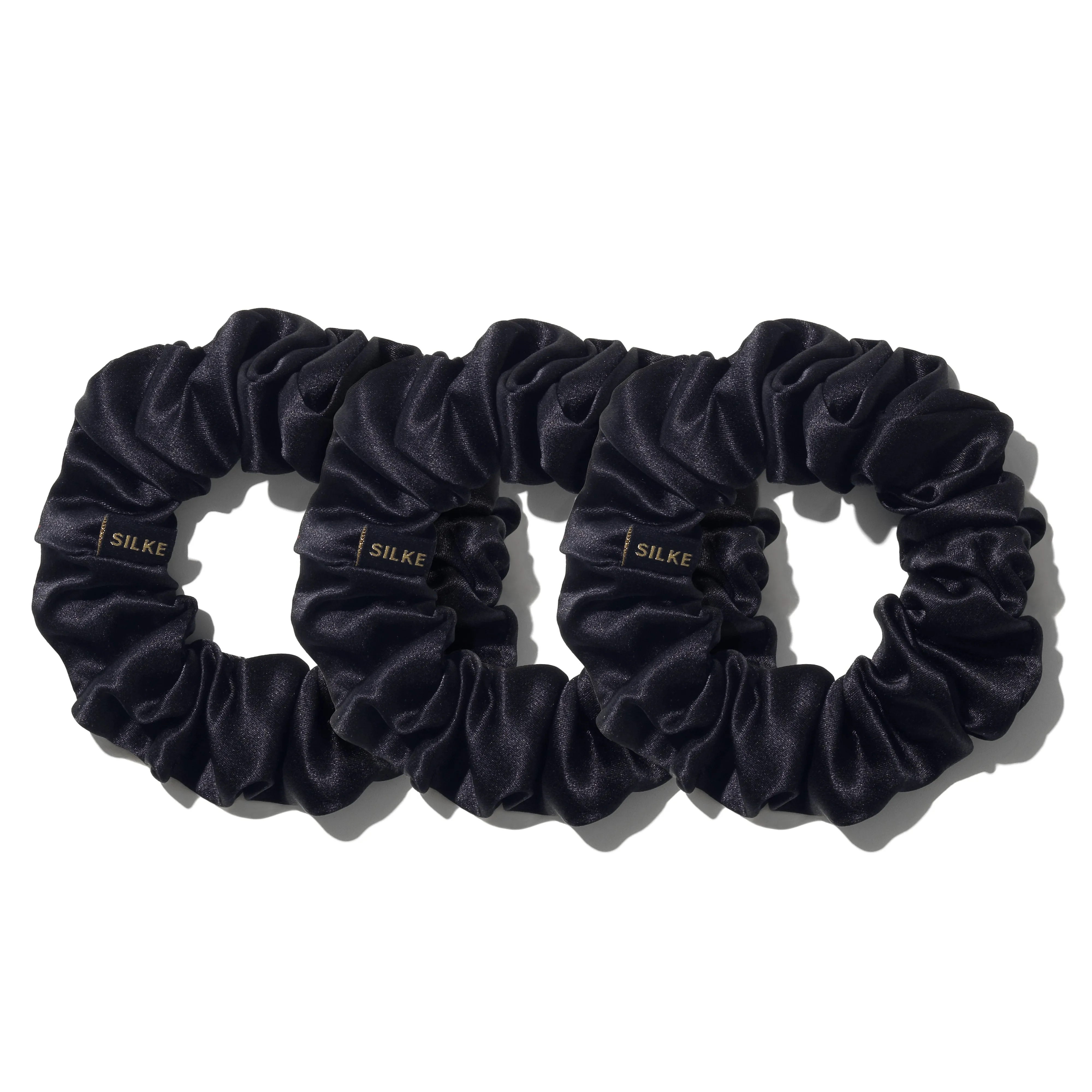 SILKE LARGE SCRUNCHIES - BLACK - Bundle..