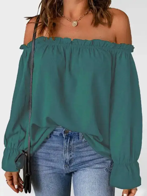 Solid Color Chiffon Shirt