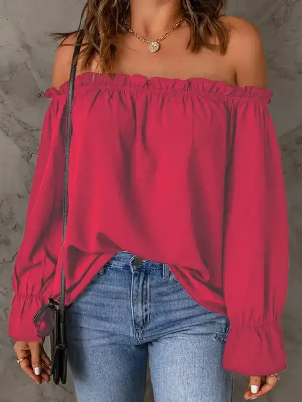 Solid Color Chiffon Shirt