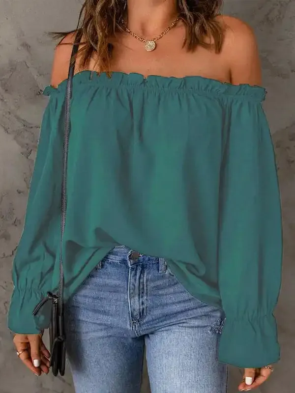 Solid Color Chiffon Shirt