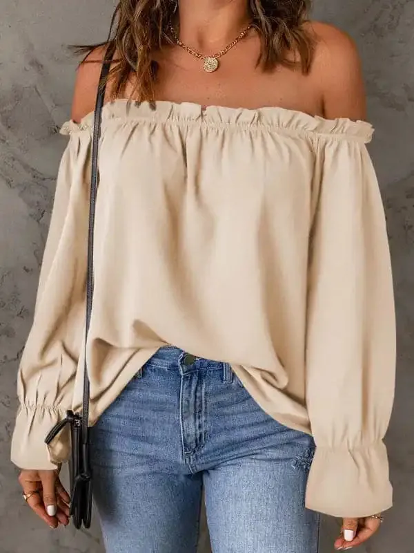 Solid Color Chiffon Shirt