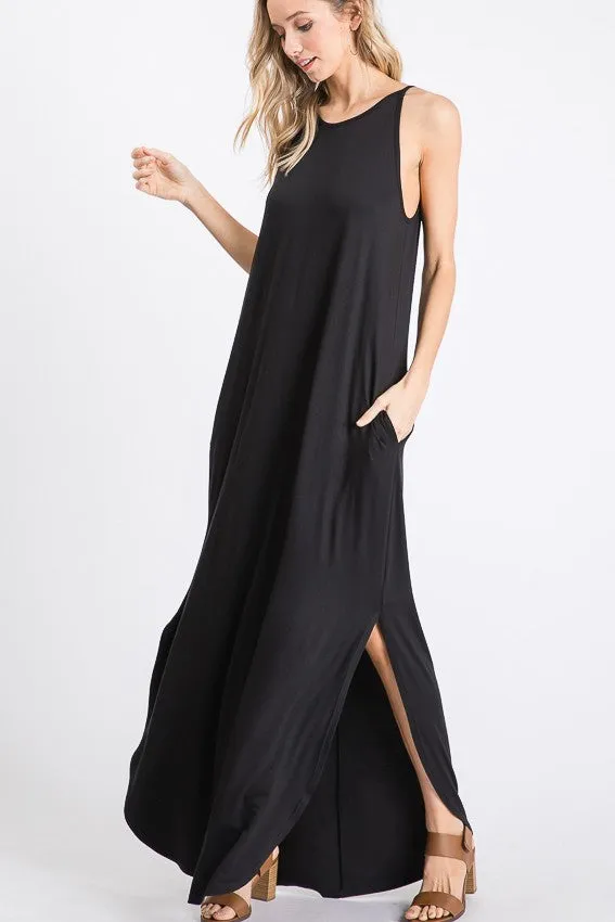 Solid Color Maxi Dress