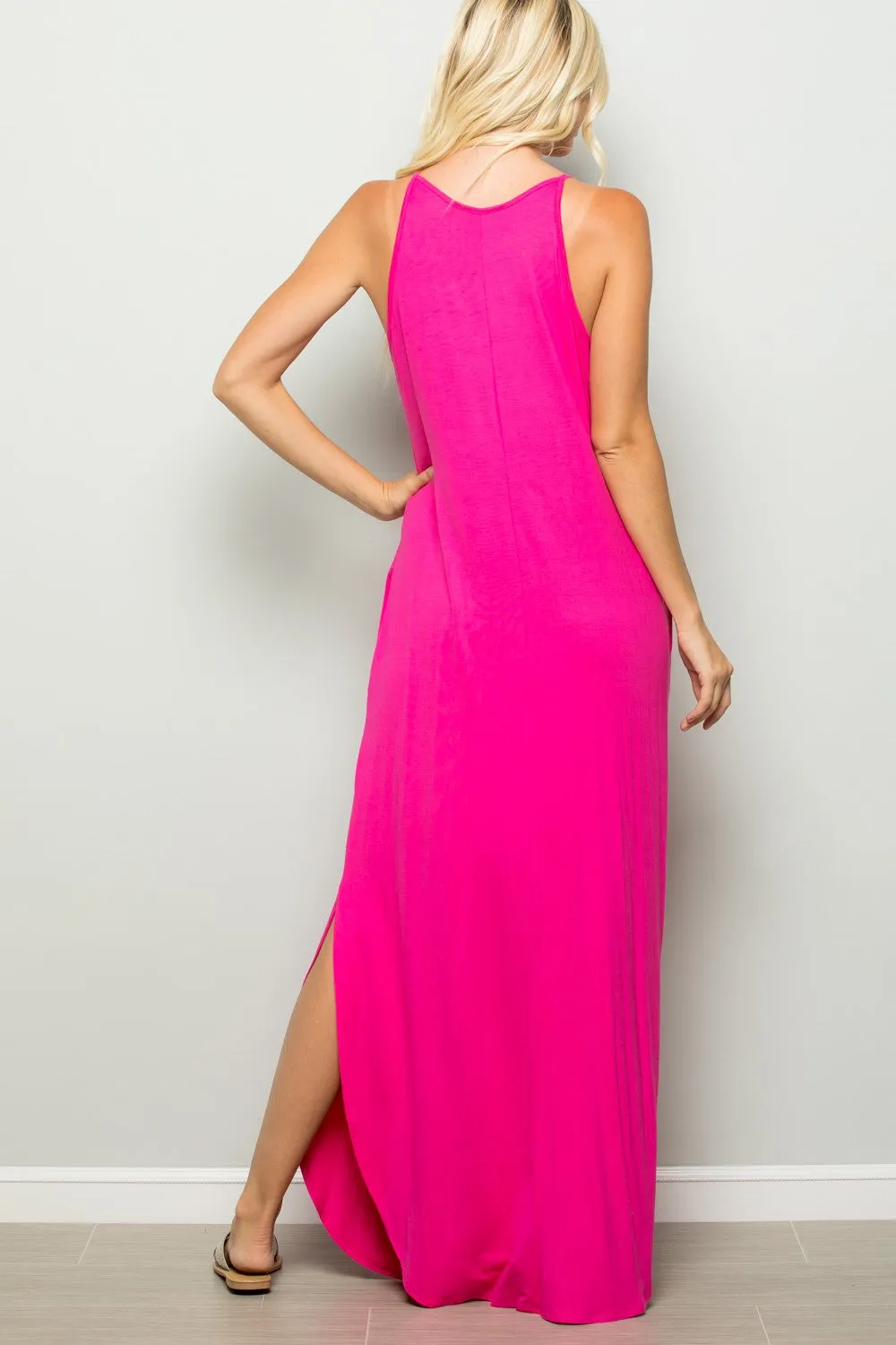 Solid Color Maxi Dress