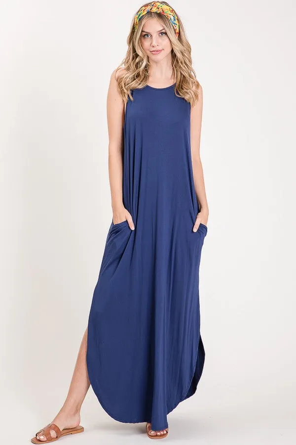 Solid Color Maxi Dress