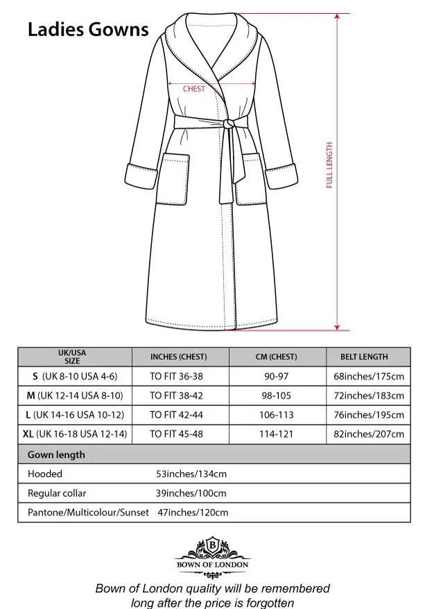 Women's Hooded Robe - Multicolor