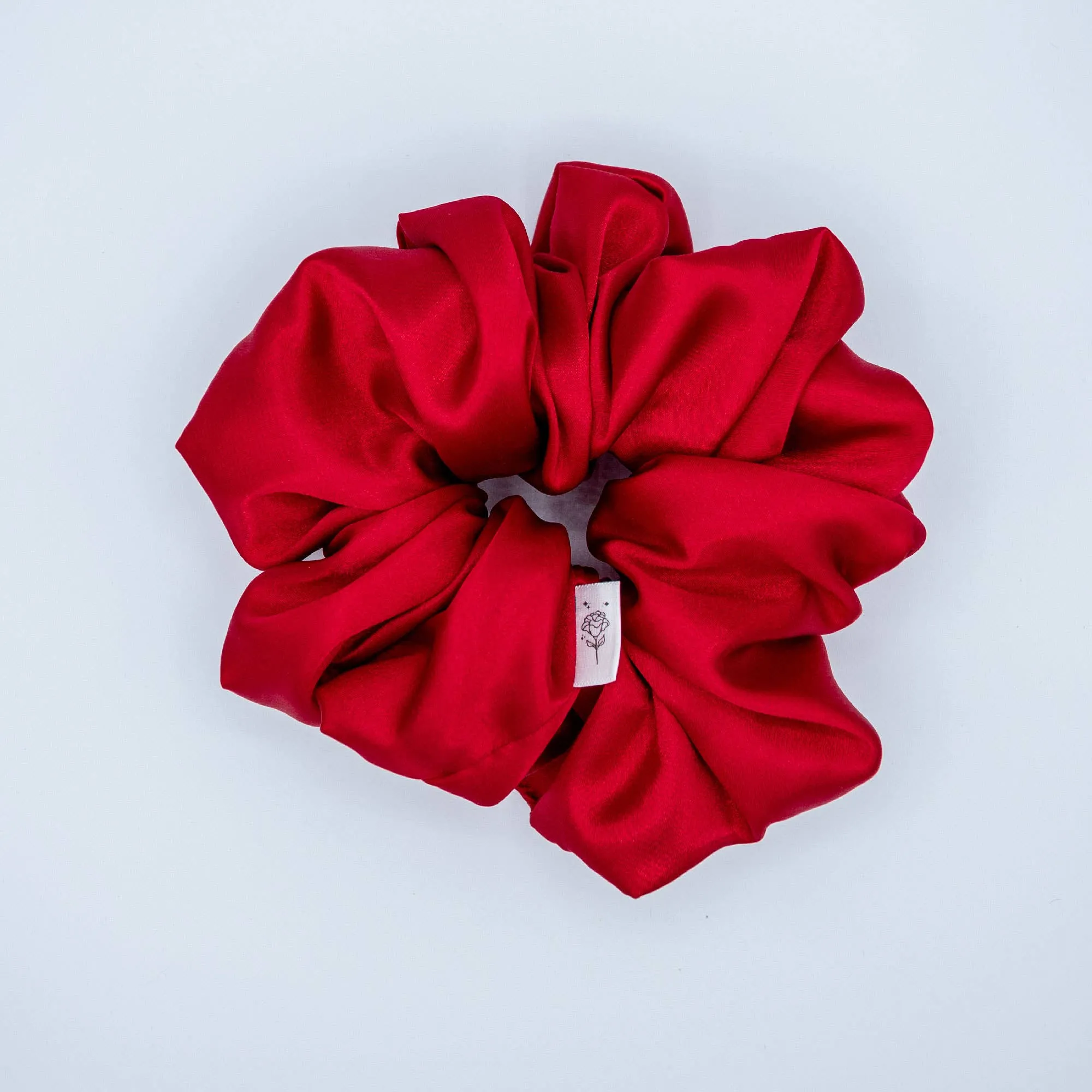 XXL Satin Wild Rose Scrunchie