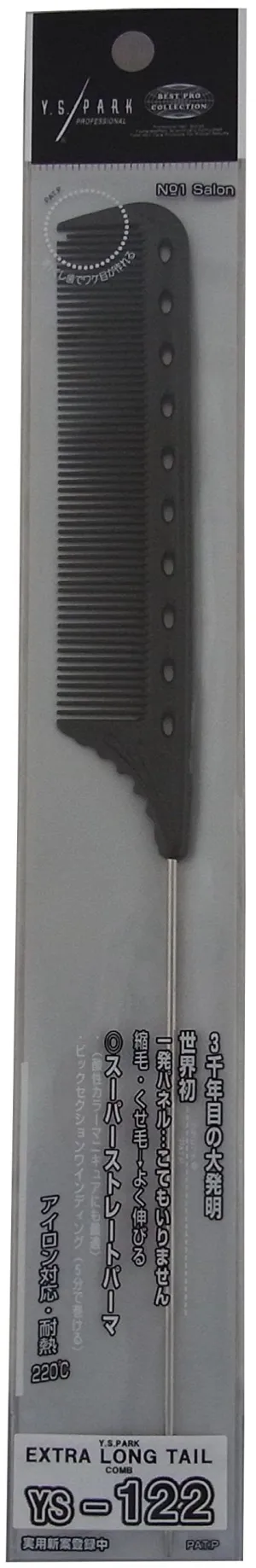 YS Park ProHairTools by Y.S.Par Extra Long Tail Comb 122 in Carbon